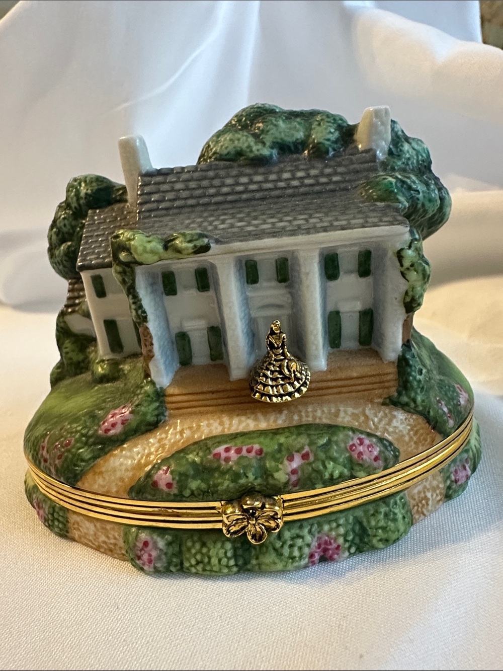 Gone with the Wind Trinket Box - “The Romance of Tara” Franklin Mint 1999 - Picture 12 of 12